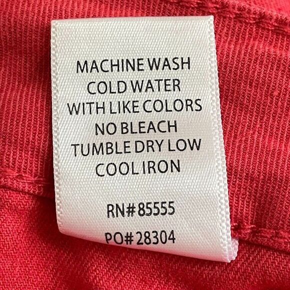 Pistola Womens Jeans Pink High Rise Utility Crop Straight Super Stretch Size 30 - Picture 10 of 16